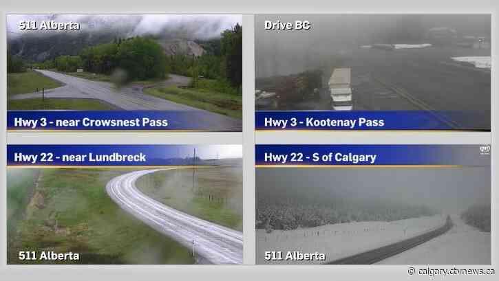 Snow west of Calgary Tuesday morning with frost advisories possible again overnight