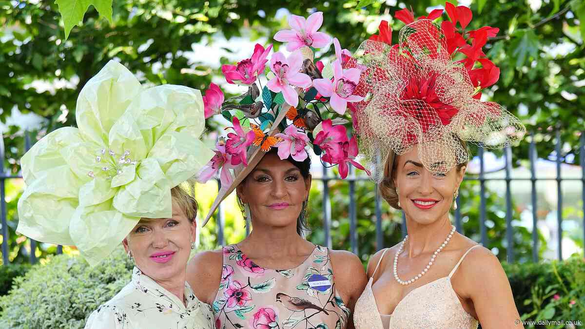 Royal Ascot revellers don their finest frocks and statement hats as they kick off the first day