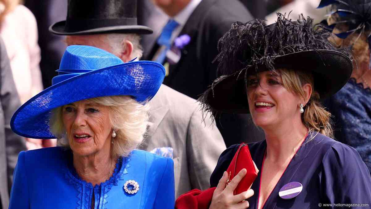 Queen Camilla joined by rarely-seen children Tom Parker Bowles and Laura Lopes at Ascot