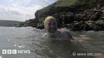 'Swimming with a seal gave me a lift'