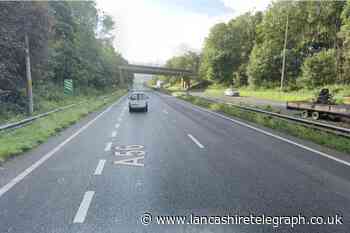 Road closed after crash on A56 northbound in Haslingden