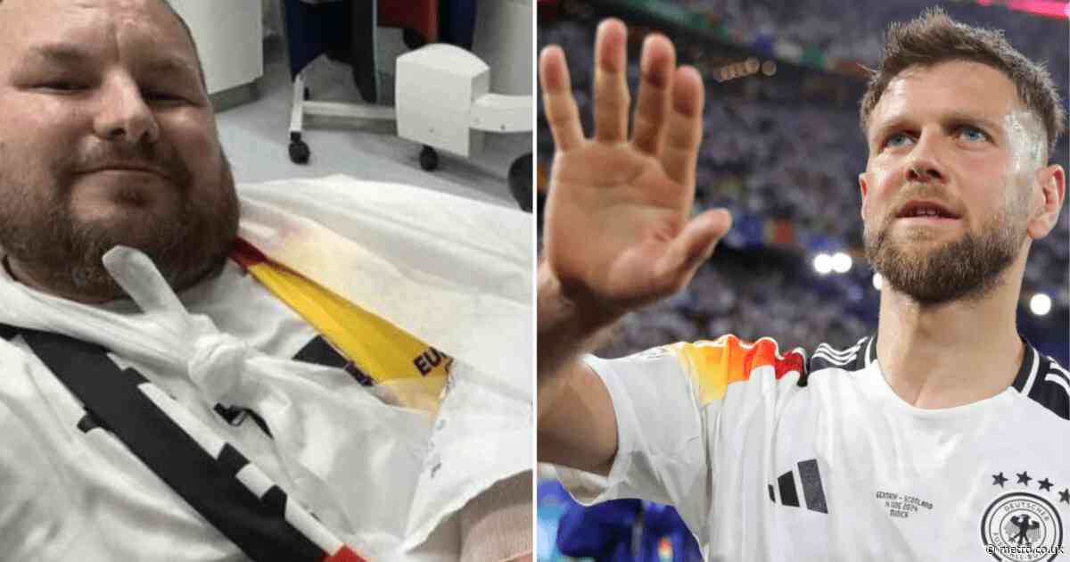 ‘I sang the anthem on a stretcher!’ – Germany fan’s hand broken by Niclas Fullkrug shot before Euro 2024 win over Scotland