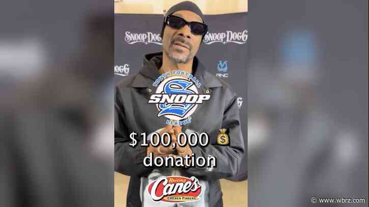 Raising Cane's owner makes $100 thousand donation to Snoop Dogg's youth football organization