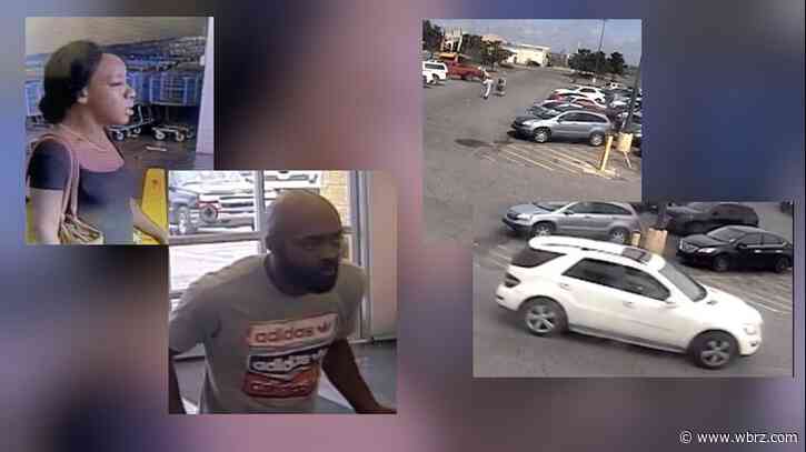 Deputies searching for man, woman who stole cart full of merchandise from Port Allen Walmart