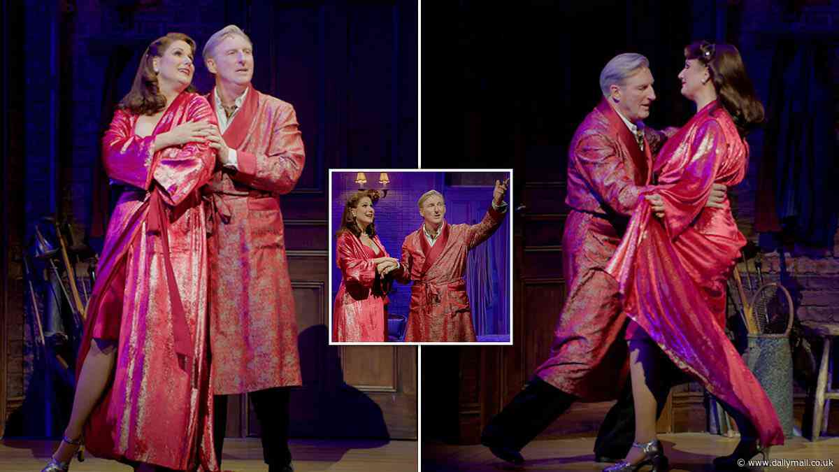 Adrian Dunbar shows off his dancing skills in musical theatre debut Kiss Me, Kate as he performs the waltz with co-star Stephanie J. Black