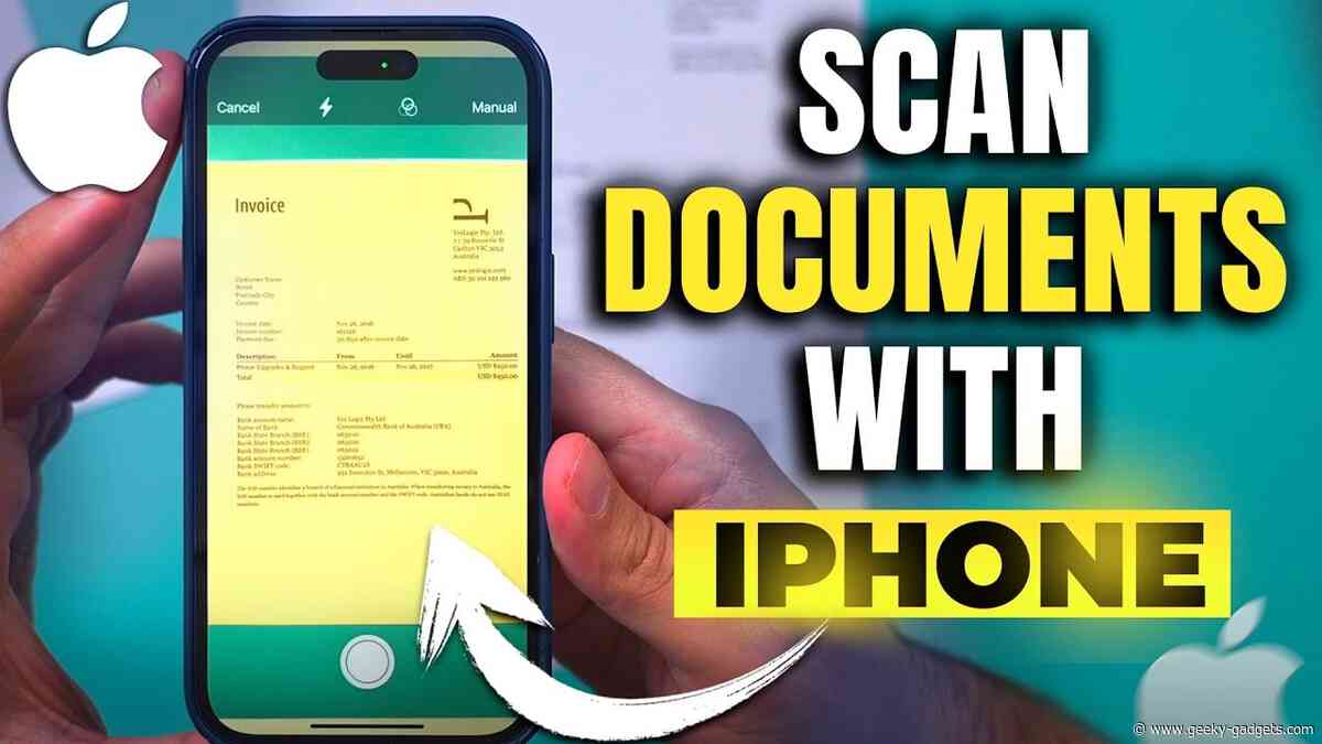 How to Easily Scan Documents With Your iPhone