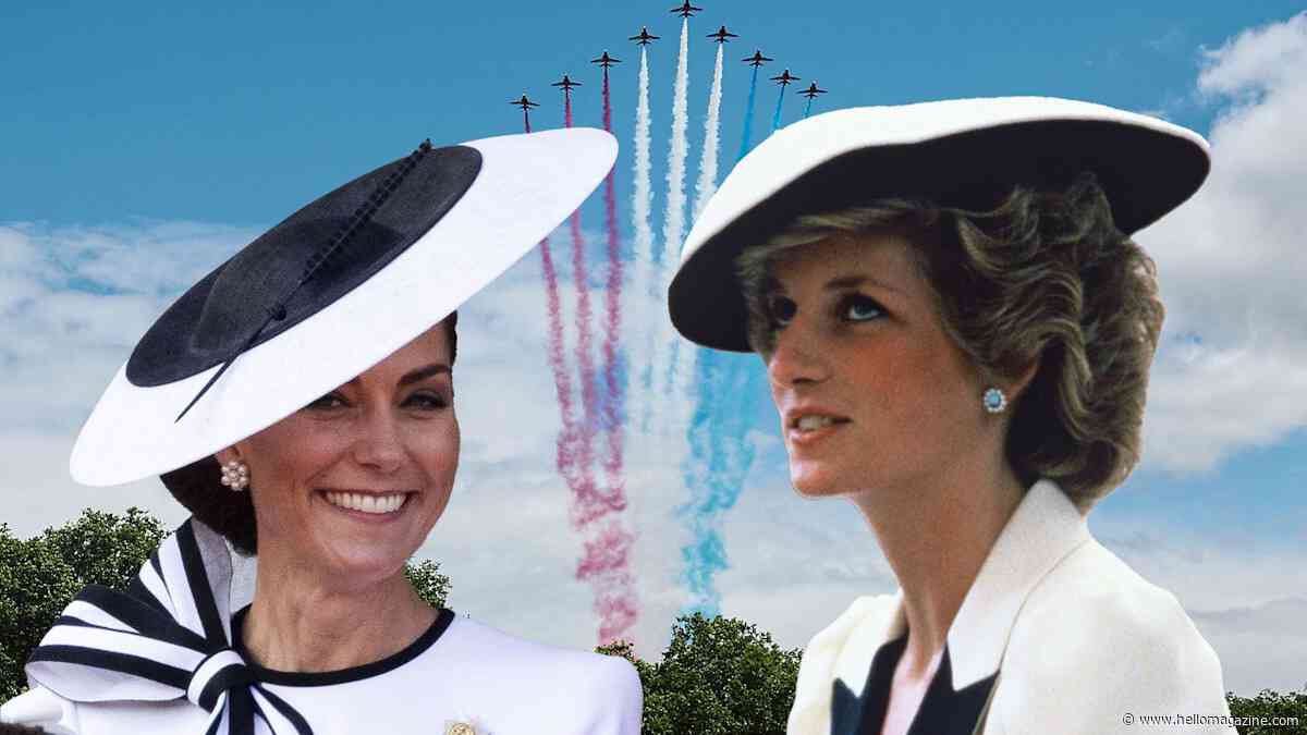 Princess Kate's Trooping the Colour look was so like Princess Diana's - it's uncanny
