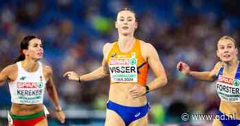 Nadine Visser evenaart Nederlands record op 100 meter horden