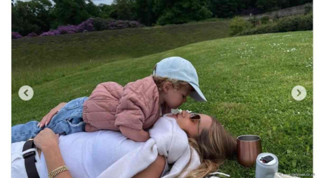 Rosie Huntington-Whiteley shares rare snaps with fiancé Jason Statham and their children as she brands the family 'bumpkins' amid lavish countryside getaway with personal helicopter
