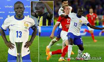 An £86m-a-year deal, scoring outrageous goals and putting his injury nightmare behind him in the Saudi heat... how N'Golo Kante found his 'new lease of life' after starring role in France's opening Euro 2024 win