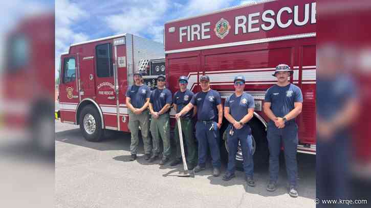 Albuquerque firefighters sent to help combat Ruidoso wildfires
