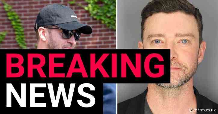 Justin Timberlake’s mugshot revealed after arrest for drink-driving