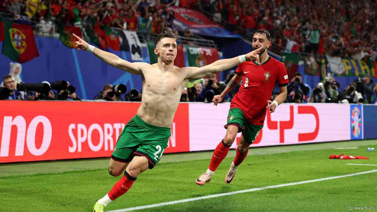 Portugal ontsnapt dankzij oud-Ajacied Conceição aan puntenverlies tegen Tsjechië