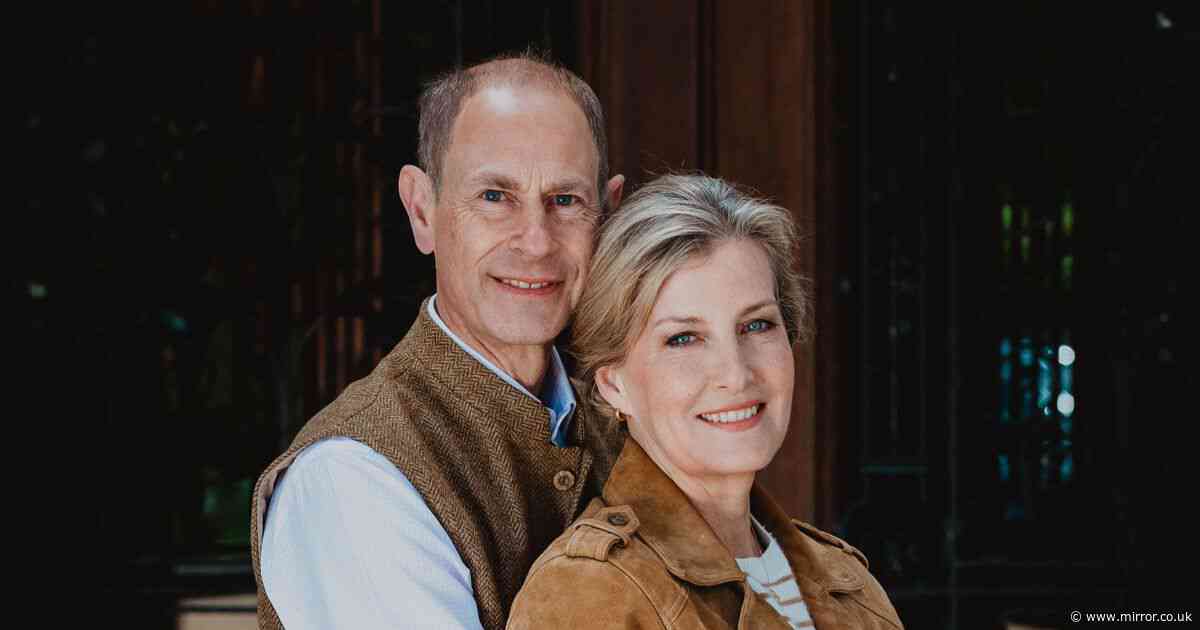 Prince Edward and Sophie Wessex embrace in new photo to mark silver wedding anniversary