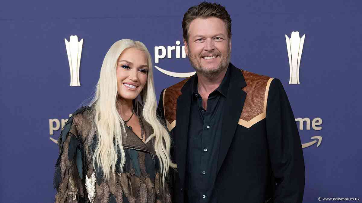 Gwen Stefani, 54, says husband Blake Shelton is her 'everything' on his 48th birthday as she shares cute videos of her kissing the country singer