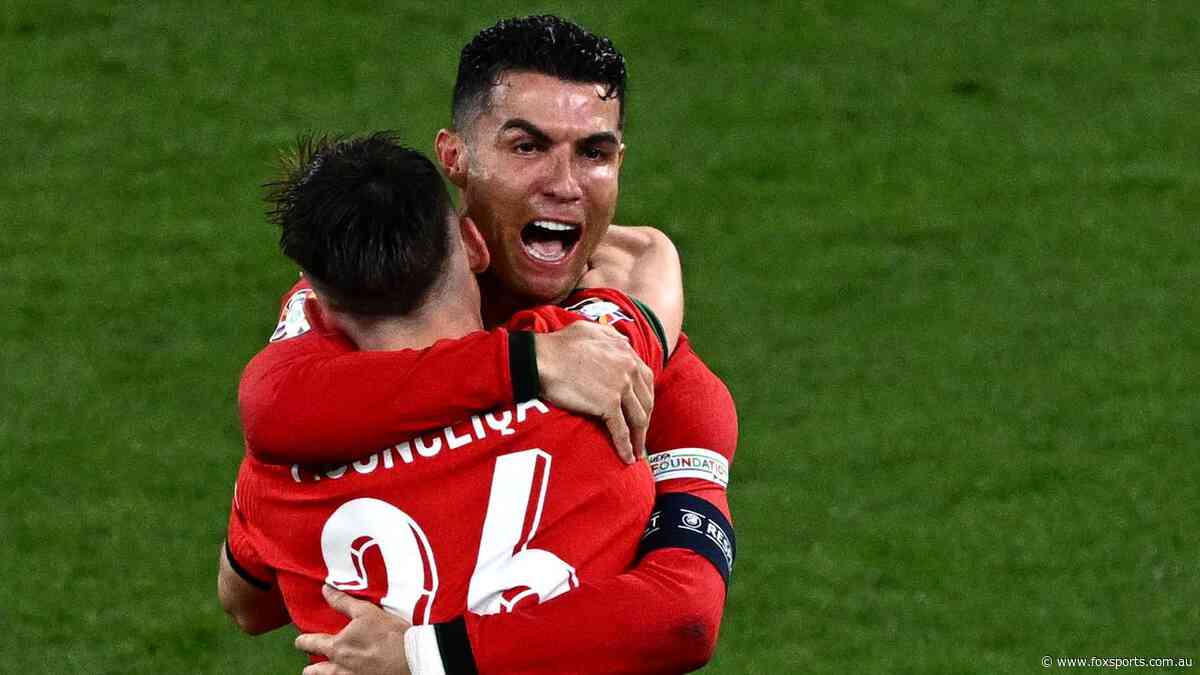 Portugal scores late winner after Ronaldo denied; teen debutant’s 20-year first: Euro Wrap
