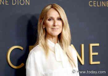 Céline Dion poses with her oldest son René-Charles at premiere of her documentary