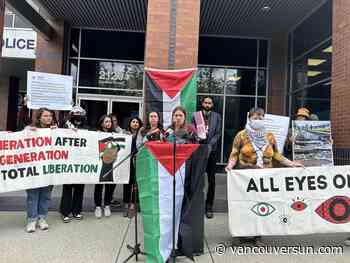 B.C. liberties group to file complaint of violent arrests in pro-Palestine protest