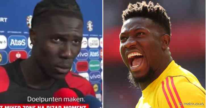Euro 2024 star snaps at reporter after being mistaken for Manchester United star Andre Onana