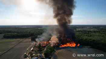 Fire breaks out in Sampson County, multiple crews responding