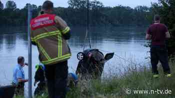 Über "NATO-Rampe" ins Wasser: Zwei Menschen sterben in ihrem Auto im Rhein
