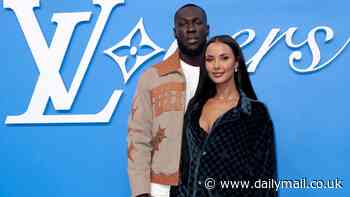 Maya Jama and Stormzy are hand-in-hand as couple make a rare red carpet appearance together at the Louis Vuitton menswear show during Paris Fashion Week
