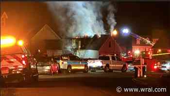 Crews working to put out fire at Wake County home on Chimara Court