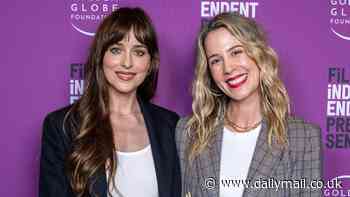 Dakota Johnson returns to the spotlight at LA screening as she makes her first public appearance since 'secret split and reconciliation' with Chris Martin