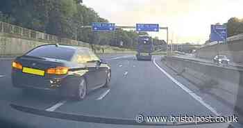Dangerous BMW driver brake tests motorist at 70mph on M32