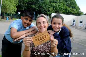 Warrington primary handed prestigious Live Simply Award
