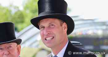 Prince William beams at cheering Royal Ascot crowds as King Charles misses second day