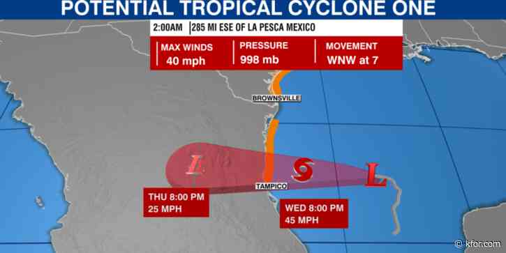 'Very large' disturbance in Gulf of Mexico expected to become 1st tropical storm of the season