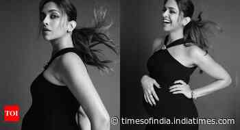 Deepika flaunts baby bump in new happy pictures