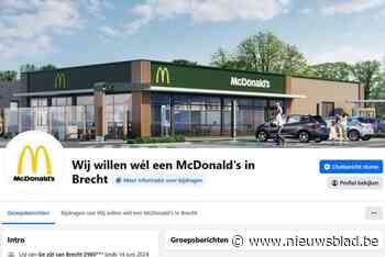 Voorstanders van McDonald’s in Brecht verenigen zich online