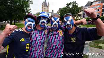 The Tartan Army were on manoeuvres  as thousands of Scots paraded through Cologne ahead of crunch Euro 2024 clash with Switzerland