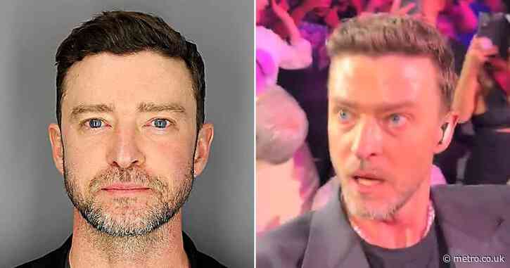 Justin Timberlake fans ‘wore T-shirts with his mugshot’ in first concert after drink drive arrest