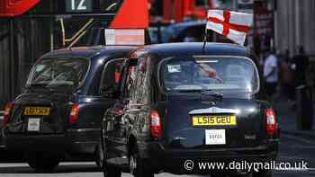 Fury after Sadiq Khan's TfL imposes 'woke' ban on taxi drivers flying England flag during the Euros because it could 'distract' motorists