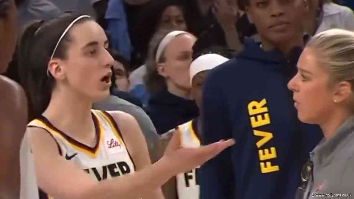 Footage of Caitlin Clark 'arguing' with Indiana Fever coach Christie ...