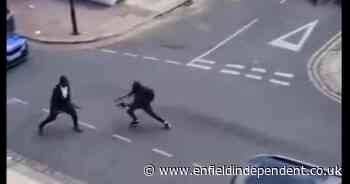 Cadoxton Avenue, Tottenham knife fight: Two men filmed