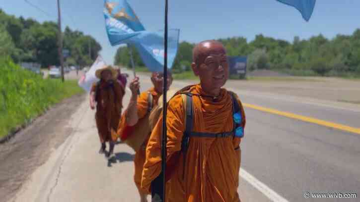 Monks walking from Florida to Niagara Falls to promote world peace reach WNY
