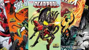 Marvel superheroes battle bloodthirsty Xenomorphs in new 'Alien' variant covers
