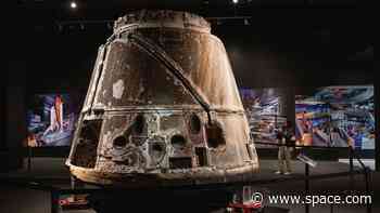 SpaceX Dragon capsule on display ahead of joining space shuttle LA exhibit