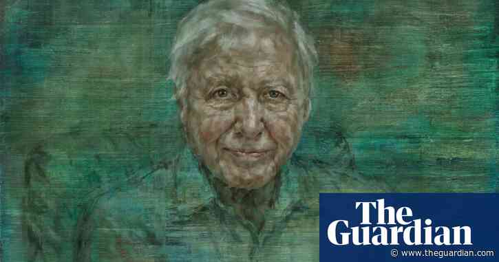 ‘Infectious enthusiasm’: Jonathan Yeo’s green portrait of David Attenborough unveiled