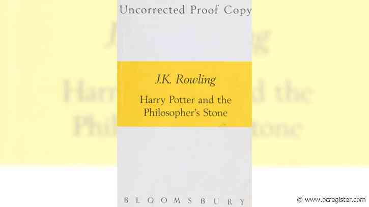 Incredibly rare proof of first Harry Potter novel, lost for years, goes on sale in Dallas