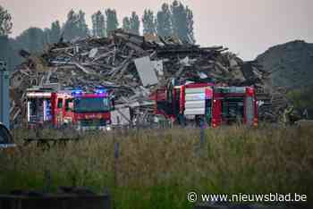 Lading houtpulp in brand gevlogen bij G-Bloc in Brugge
