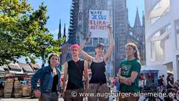 Wäre Jesus Klimaschützer? Banner-Aktion am Ulmer Münster gescheitert