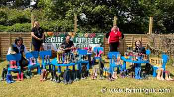 NFU Cymru&#39;s protest wellies donated to children&#39;s charity