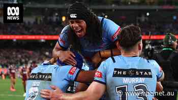 Live: Tempers fray after record-breaking first-half performance from New South Wales in Origin II