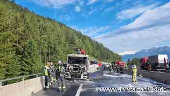 Lkw-Brand in Matrei am Brenner sorgt für Chaos – auch auf der Inntalautobahn