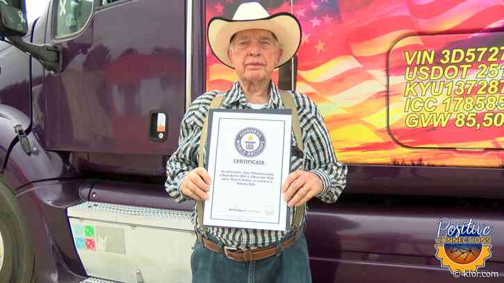 'I like the freedom': 90-year-old Kansas man is the world's oldest truck driver